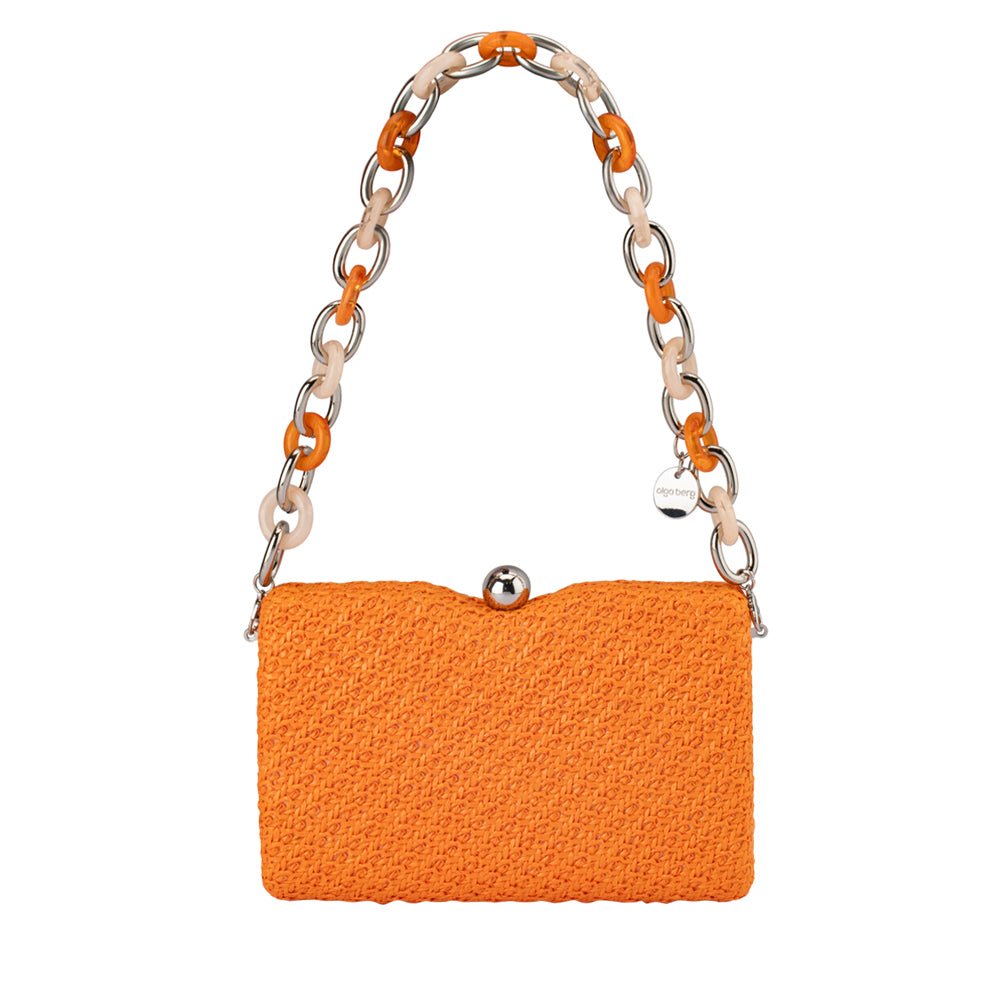 Shop BIRDIE Orange Textural Handle Bag – Olga Berg