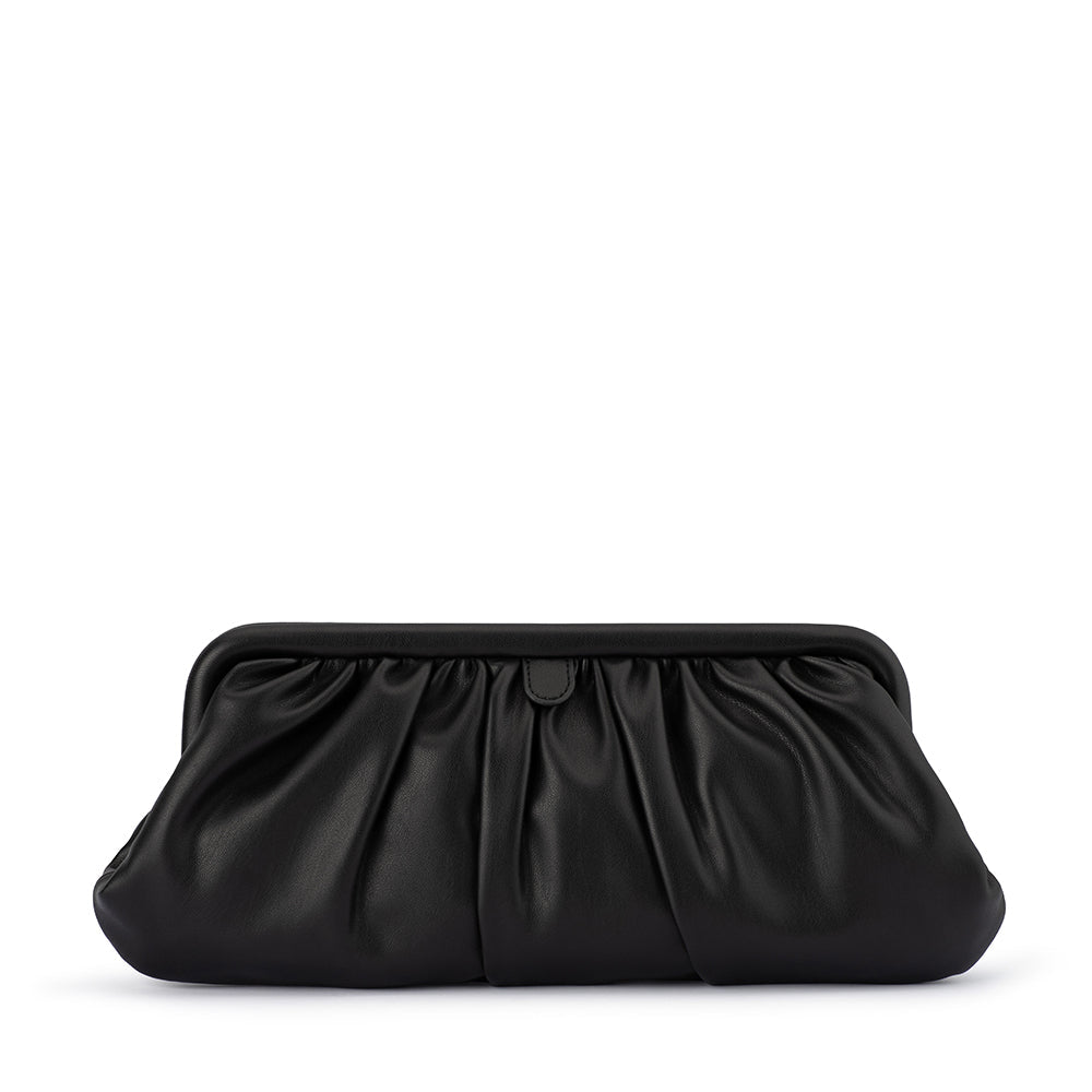 Shop CATHERINE Gathered Clutch in Black – Olga Berg