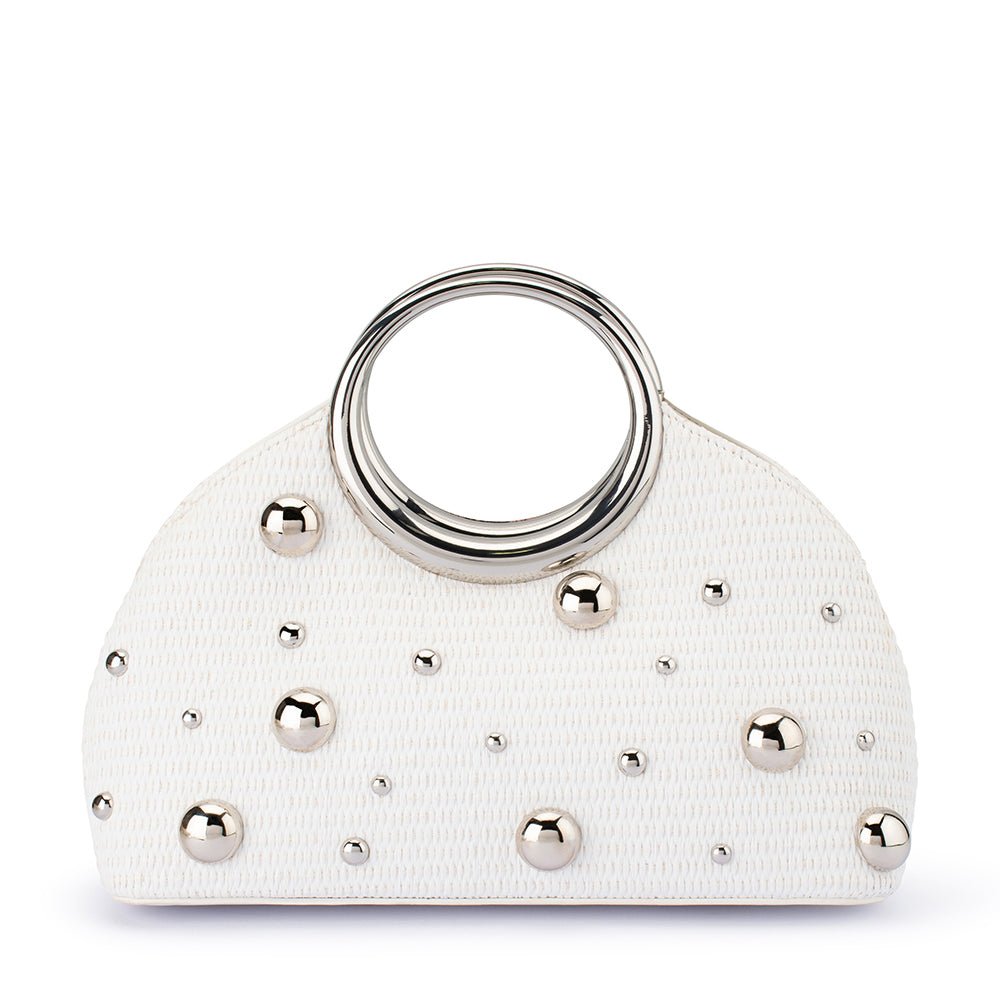 Shop CHARLOTTE White Woven Top Handle – Olga Berg