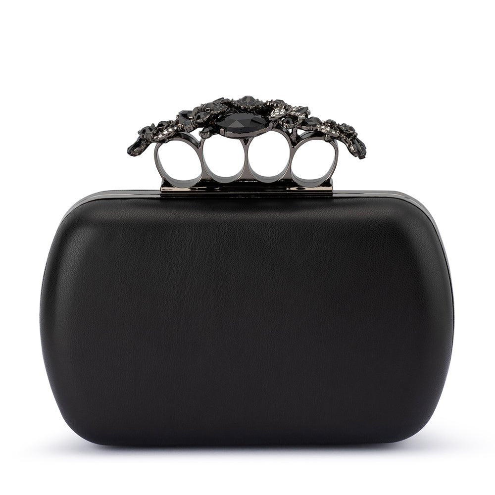 Shop ISADORA Black Knuckle Duster Clutch – Olga Berg