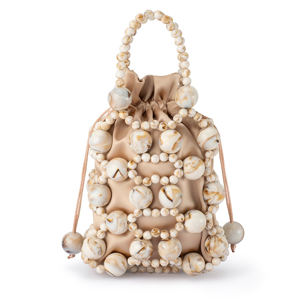 Shop SAMMY Natural Beaded Cage Bag – Olga Berg