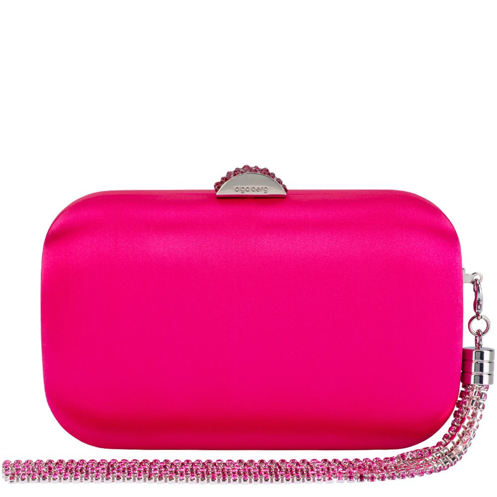 olga berg Alexandra Crystal Bag in Pink. - Shop and save up to 70% at The  Lux Outfit