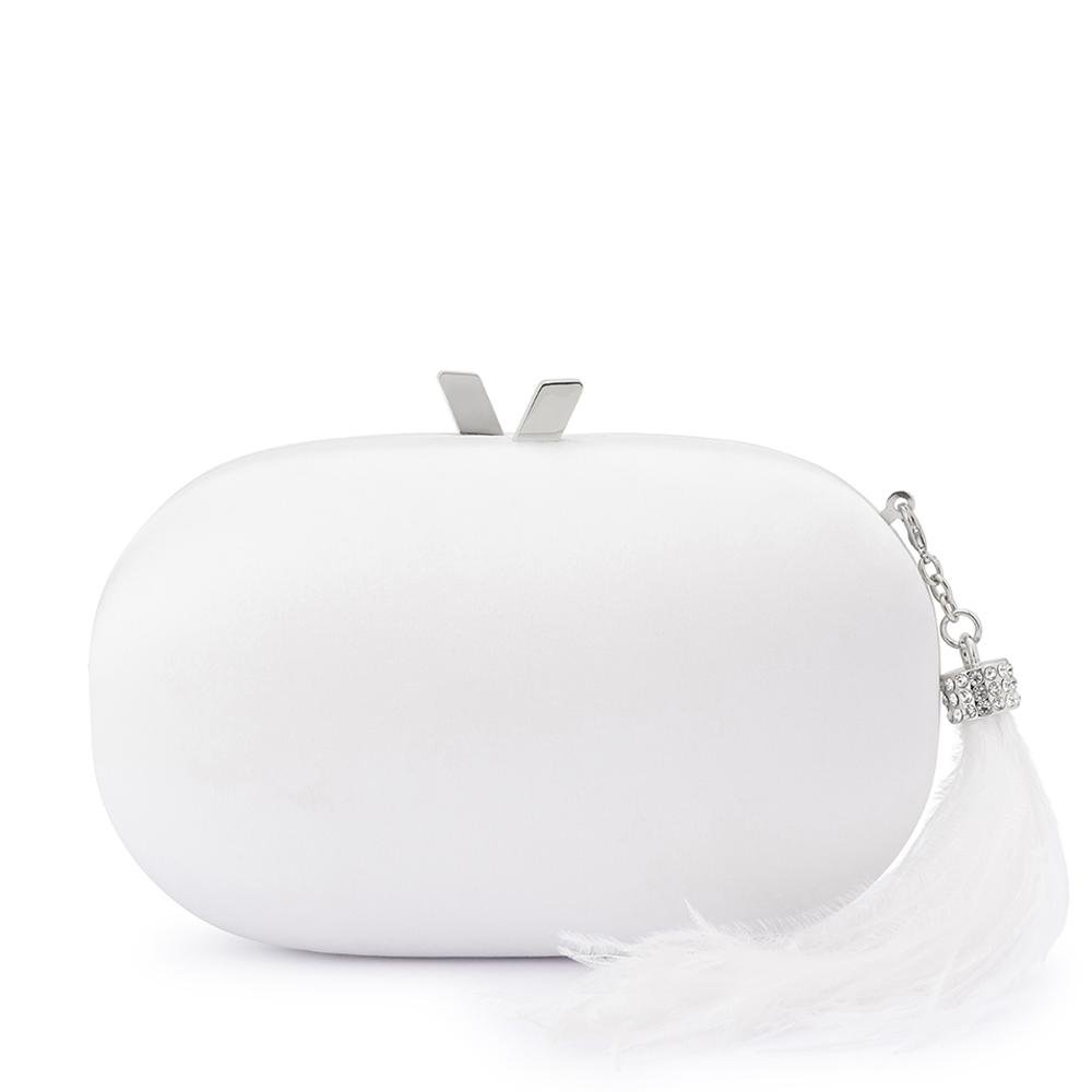 JENNA Feather Tassel Clutch - Main Image