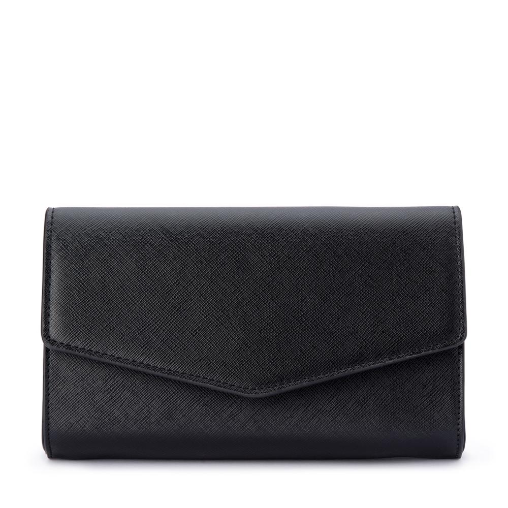 Kate spade black online envelope clutch