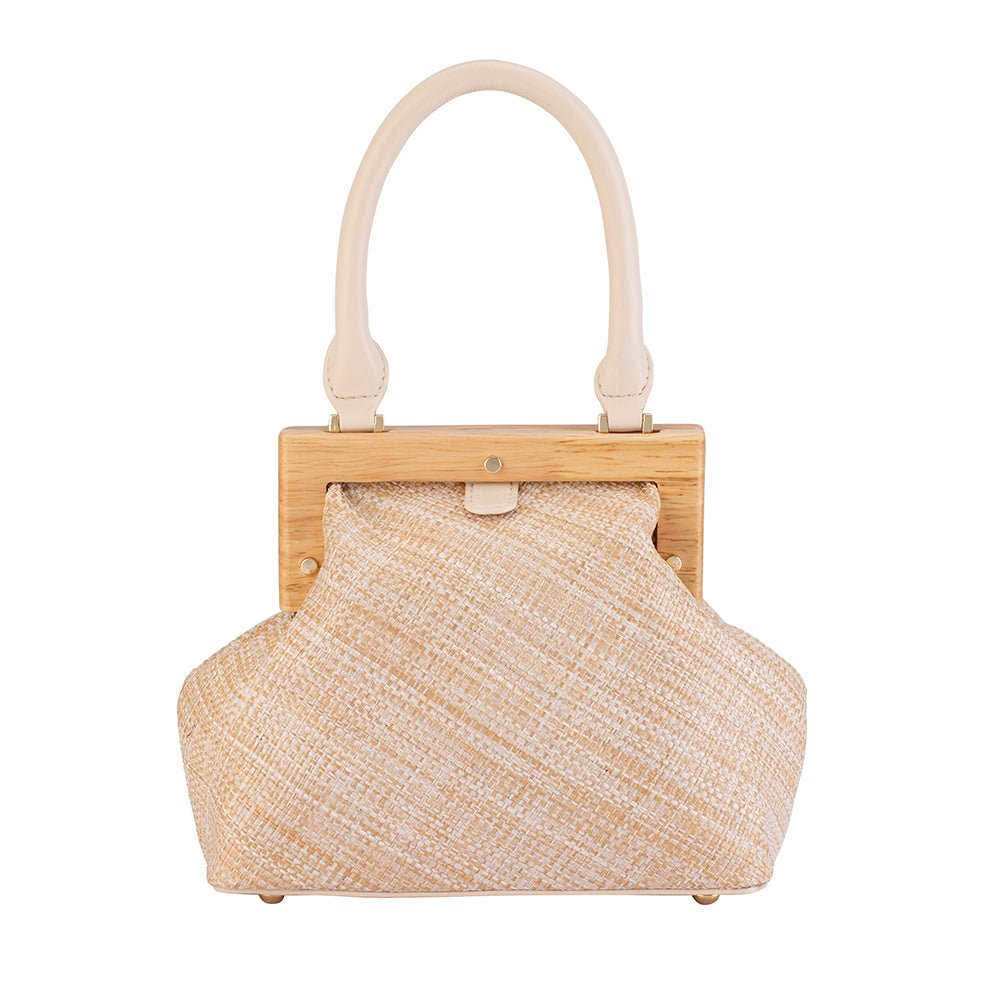 Straw best sale handle bag