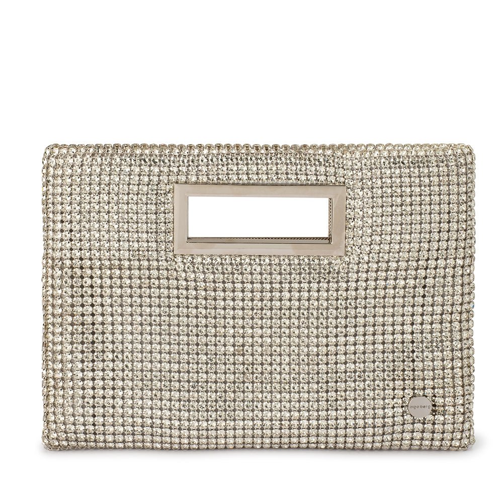 Silver grab online bag