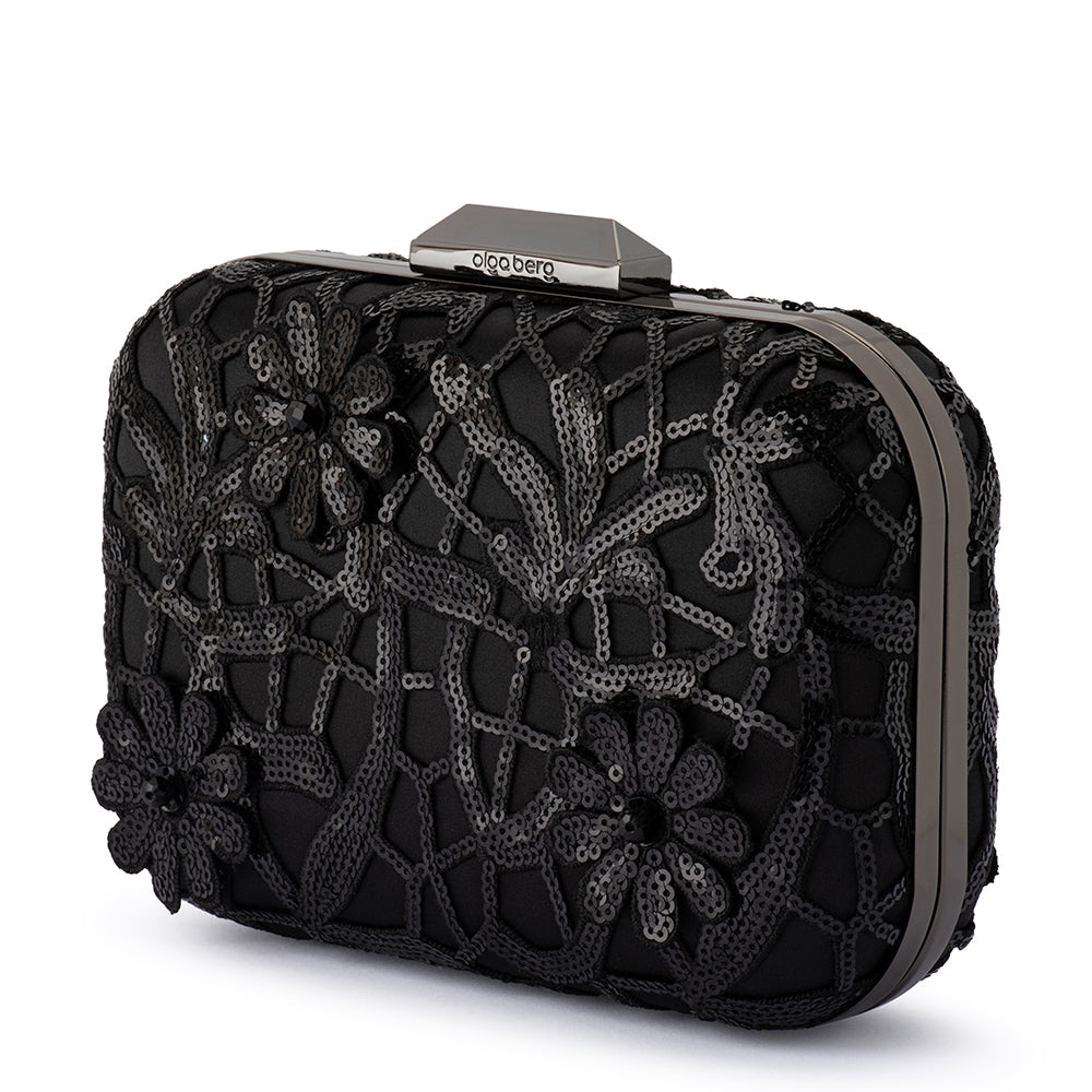 ELENA Appliqued Clutch