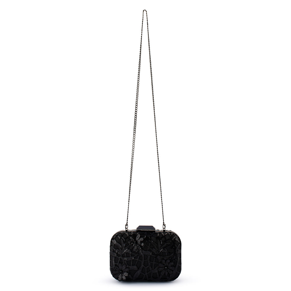 ELENA Appliqued Clutch