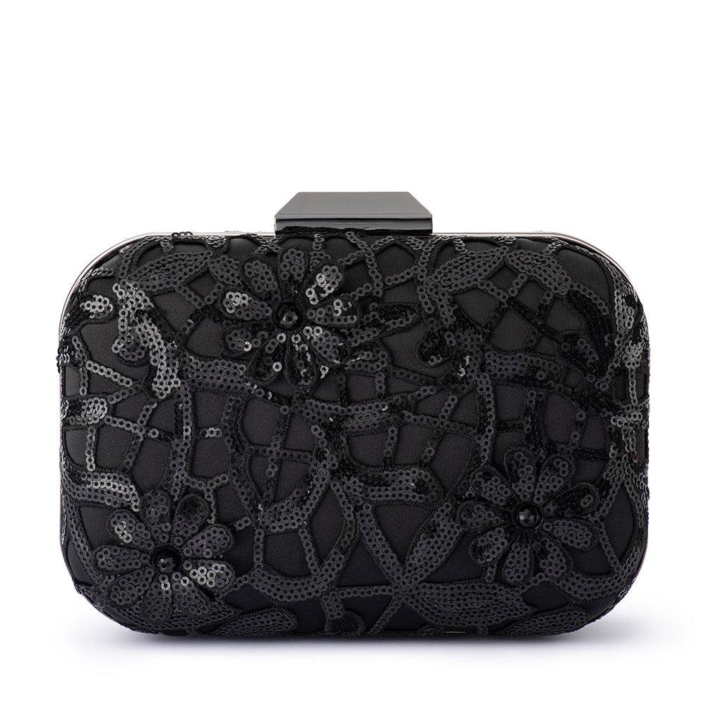 ELENA Appliqued Clutch