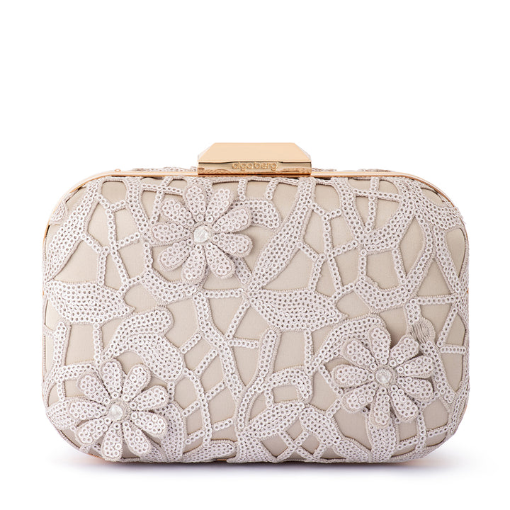 ELENA Appliqued Clutch