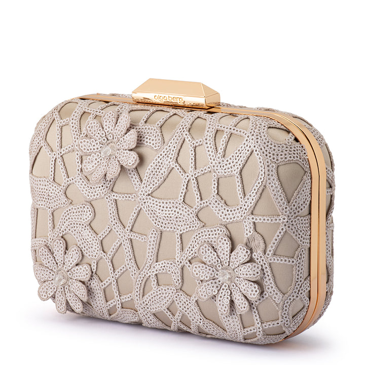 ELENA Appliqued Clutch