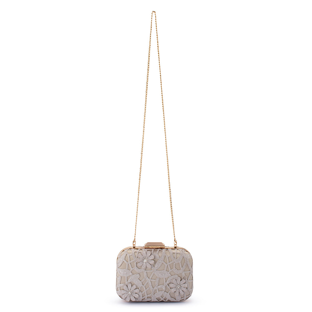 ELENA Appliqued Clutch