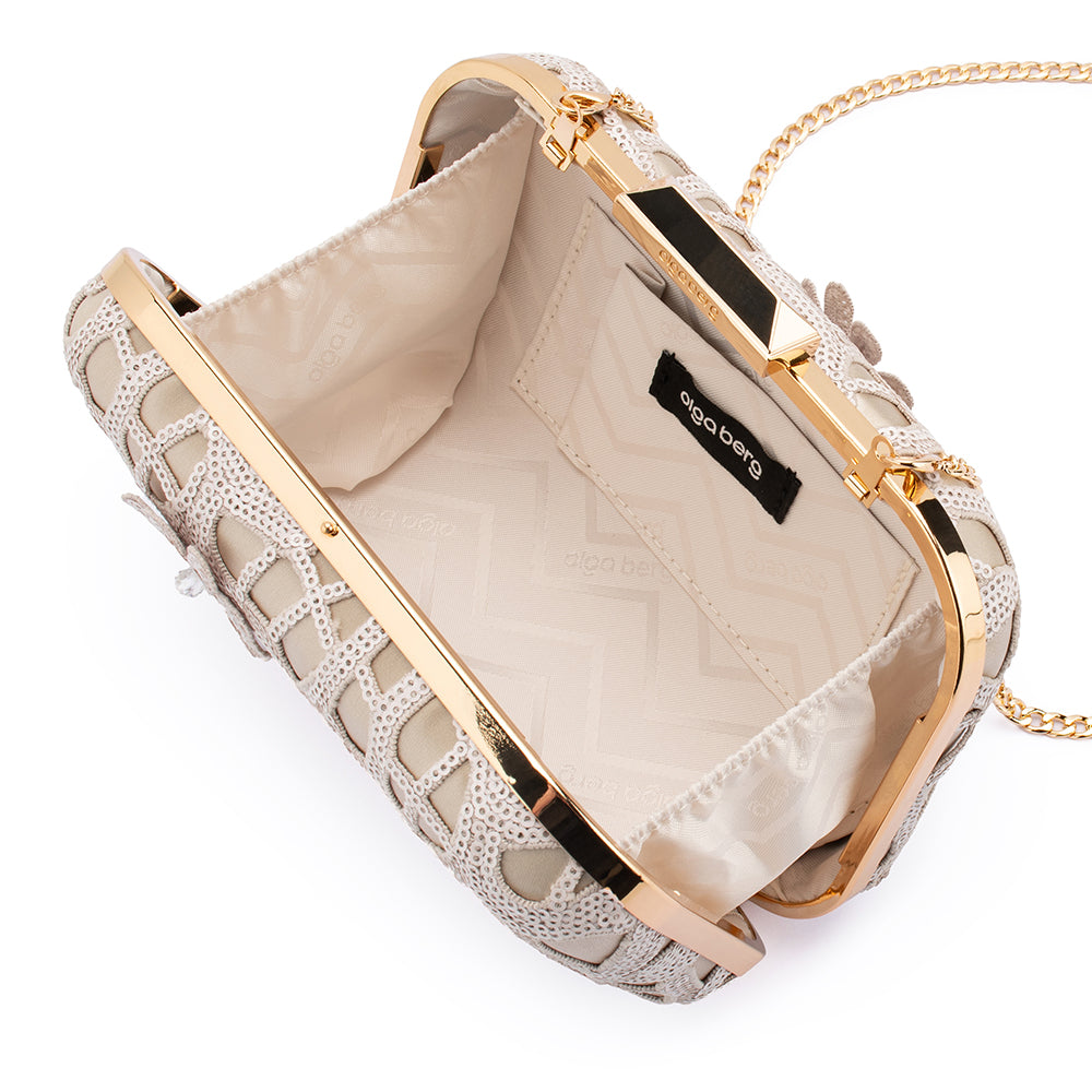 ELENA Appliqued Clutch
