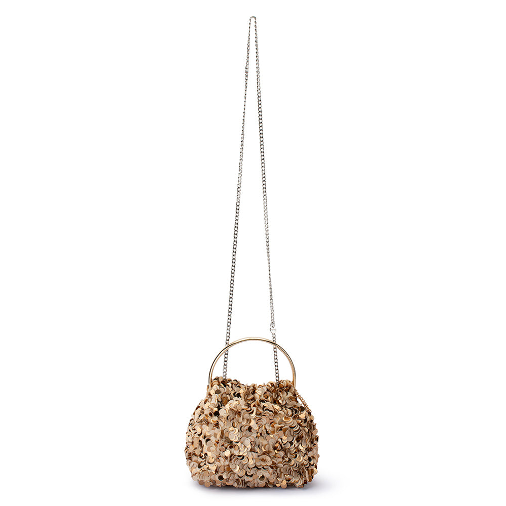 SHARMA Sequin Pouch