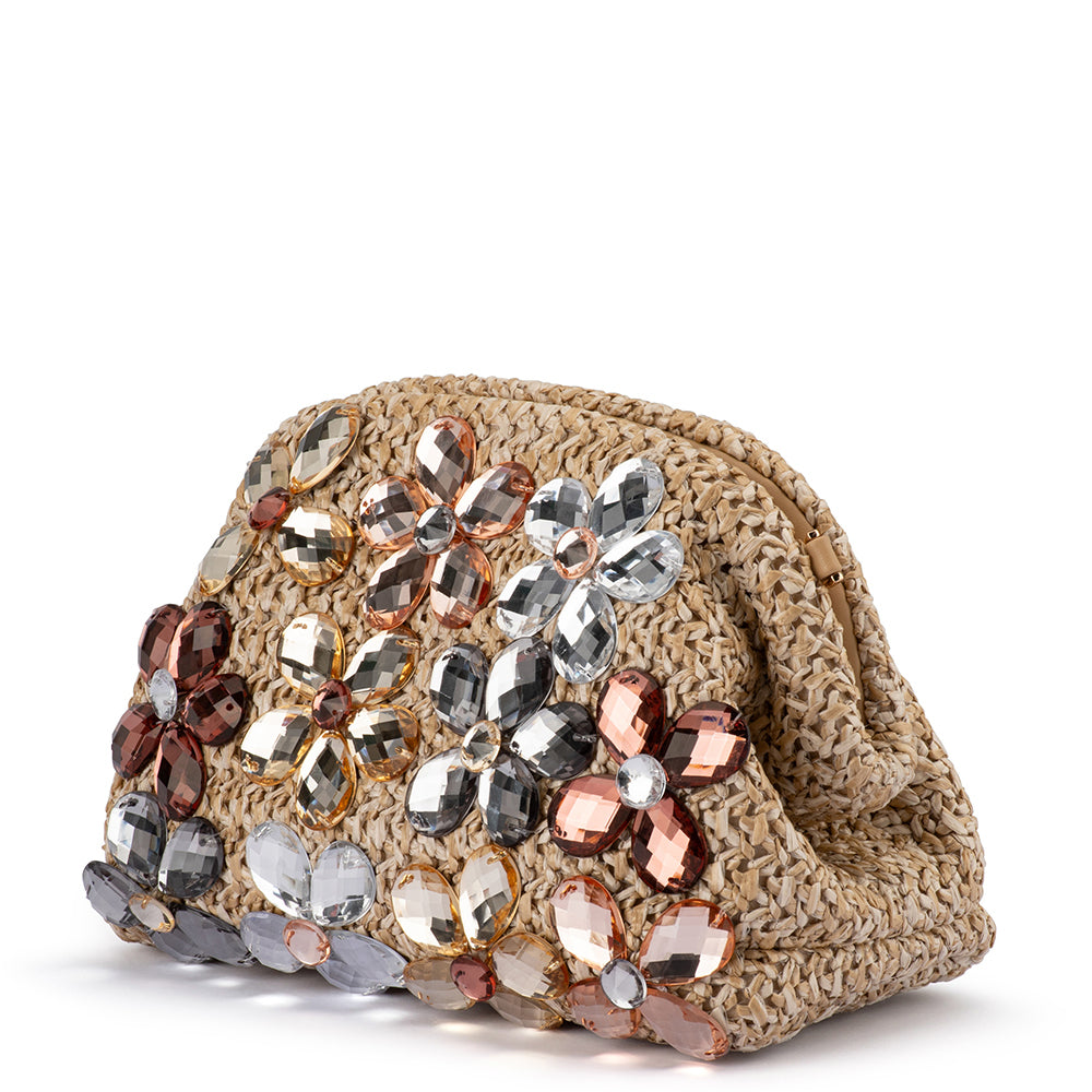 FERN Crystal Embellished Clutch