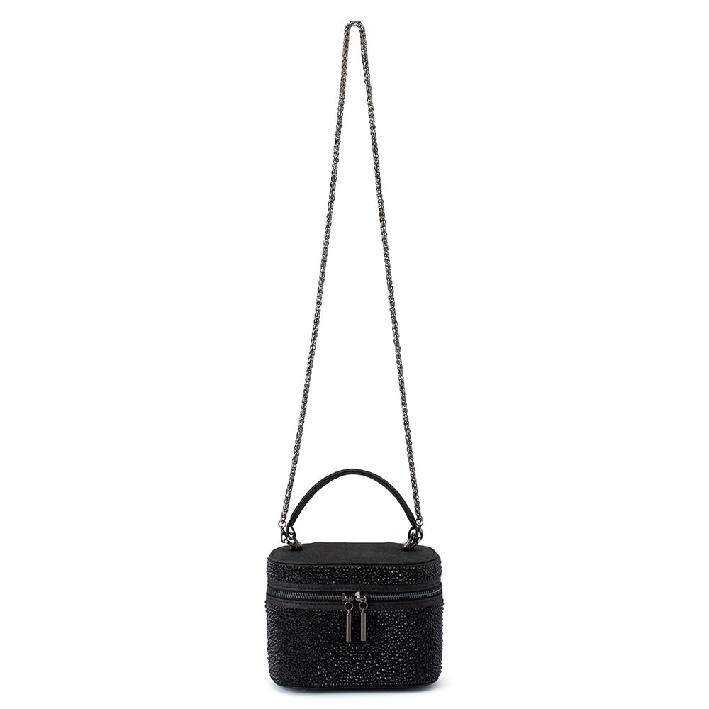 BECKIE Zip Top Crystal Bag