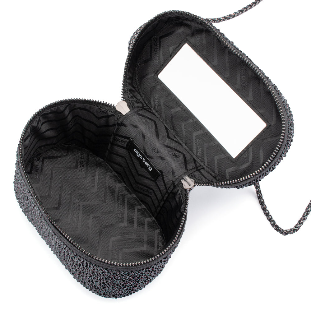 BECKIE Zip Top Crystal Bag