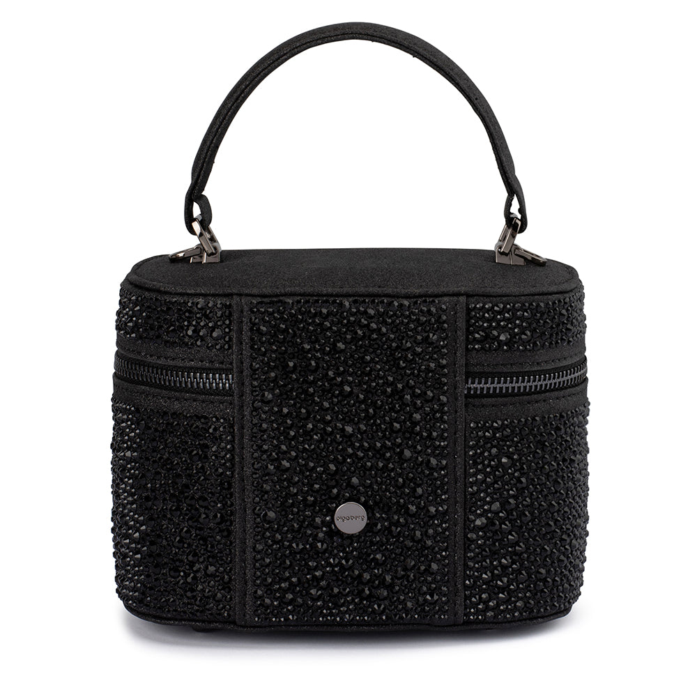 BECKIE Zip Top Crystal Bag