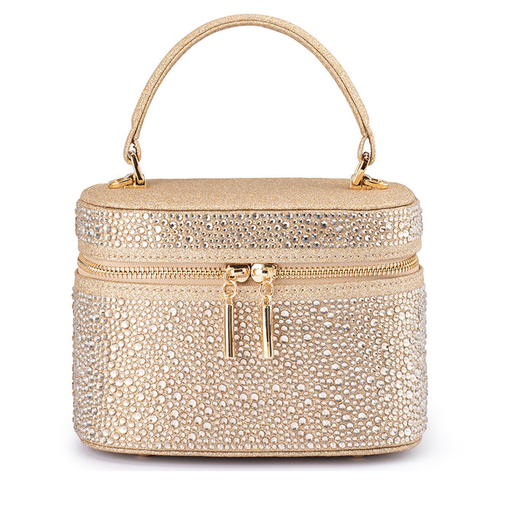 BECKIE Zip Top Crystal Bag