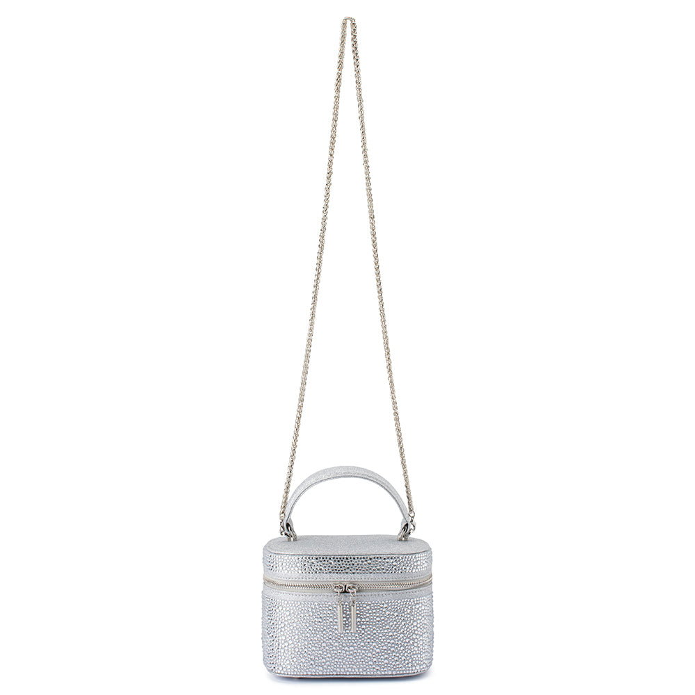 BECKIE Zip Top Crystal Bag