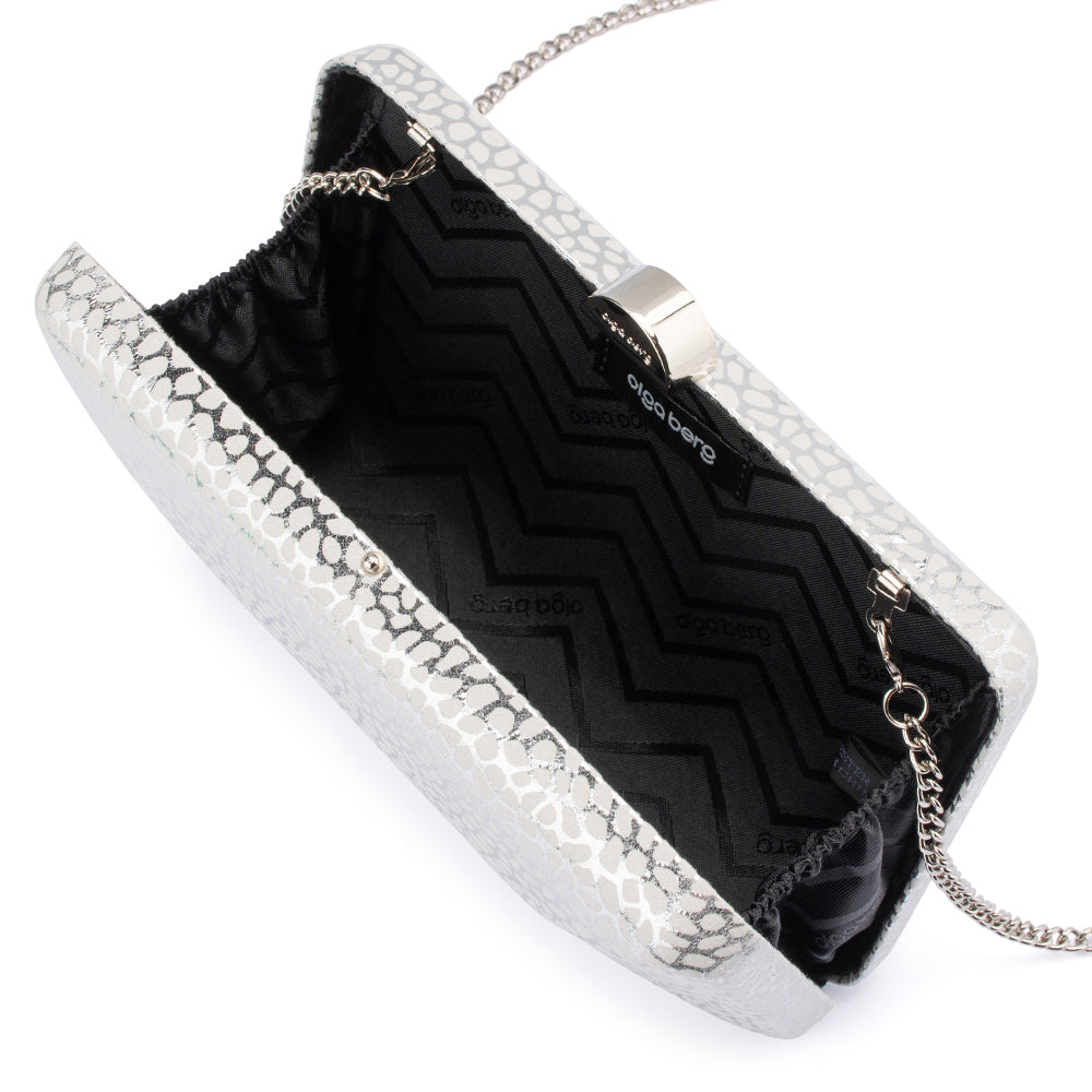 FRANKIE Embossed Clutch
