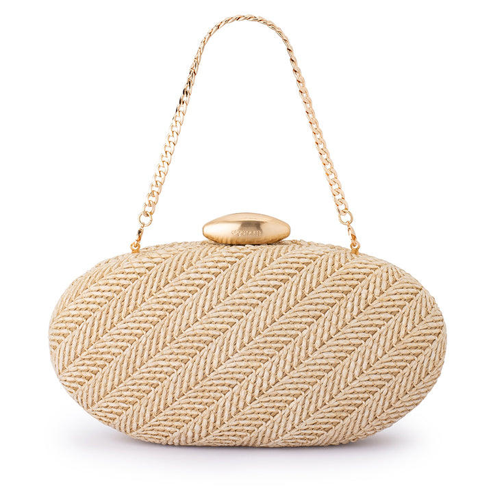 JOSIE Woven Clutch