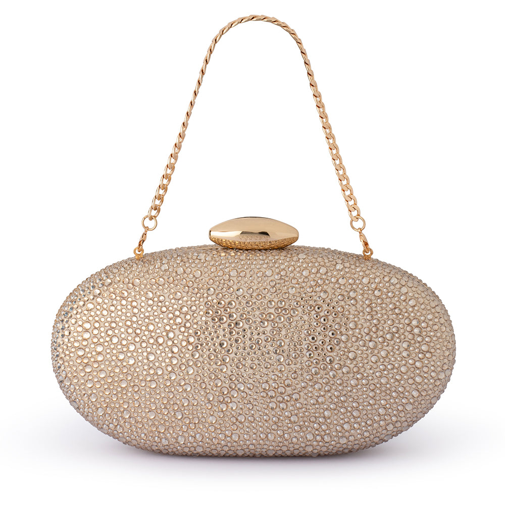 MEYER Crystal Oval Clutch