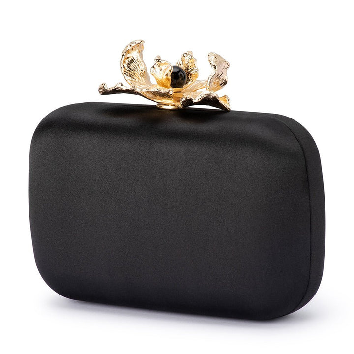 ADELE Orchid Lock Clutch - Olga Berg