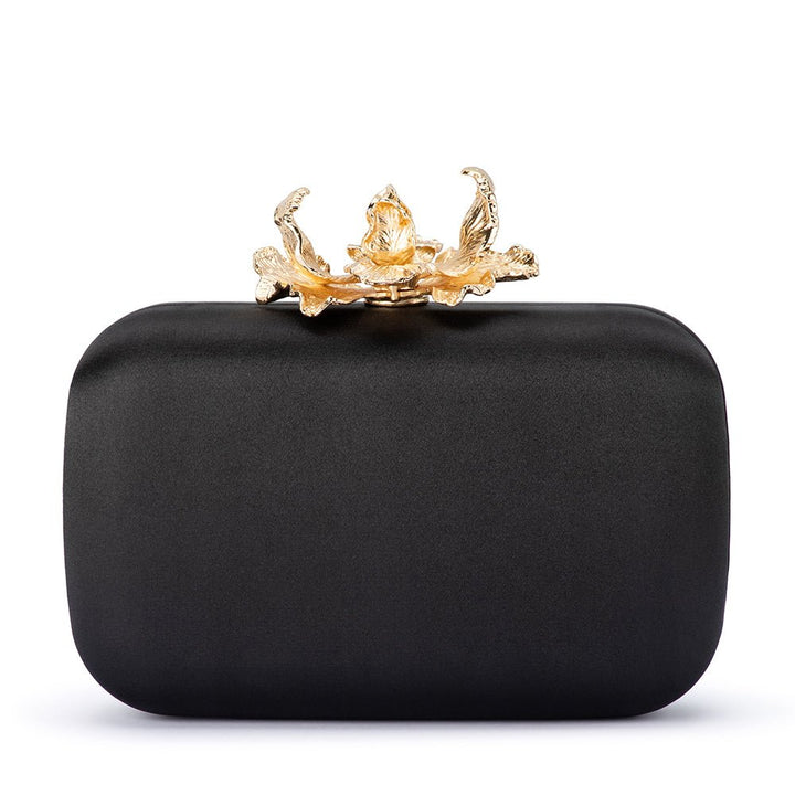 ADELE Orchid Lock Clutch - Olga Berg