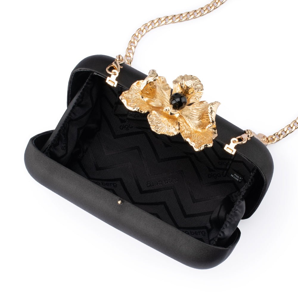 ADELE Orchid Lock Clutch - Olga Berg