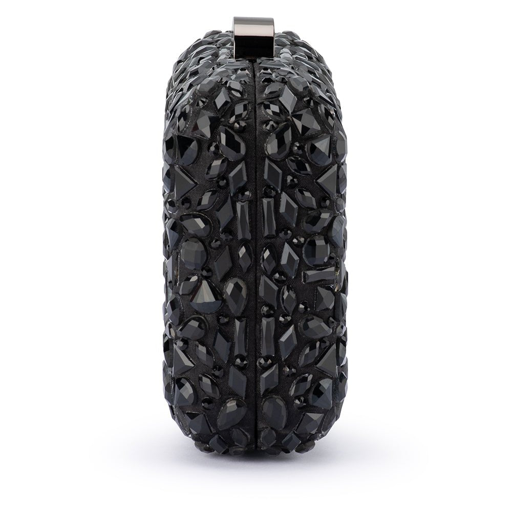 Crystal Rocks Aviva Shop AVIVA Crystal Clutch in Black – Olga Berg