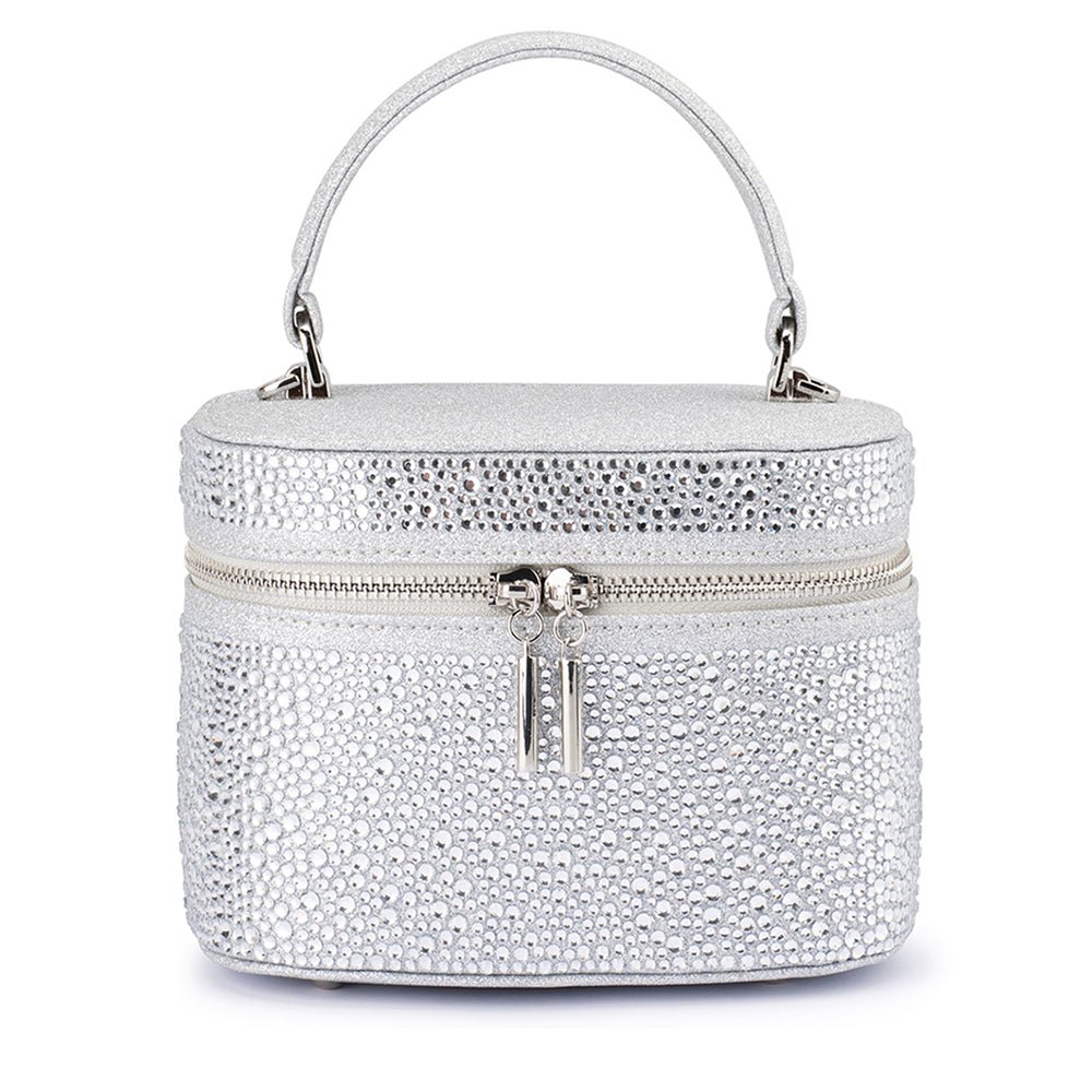BECKIE Zip Top Crystal Bag - Olga Berg