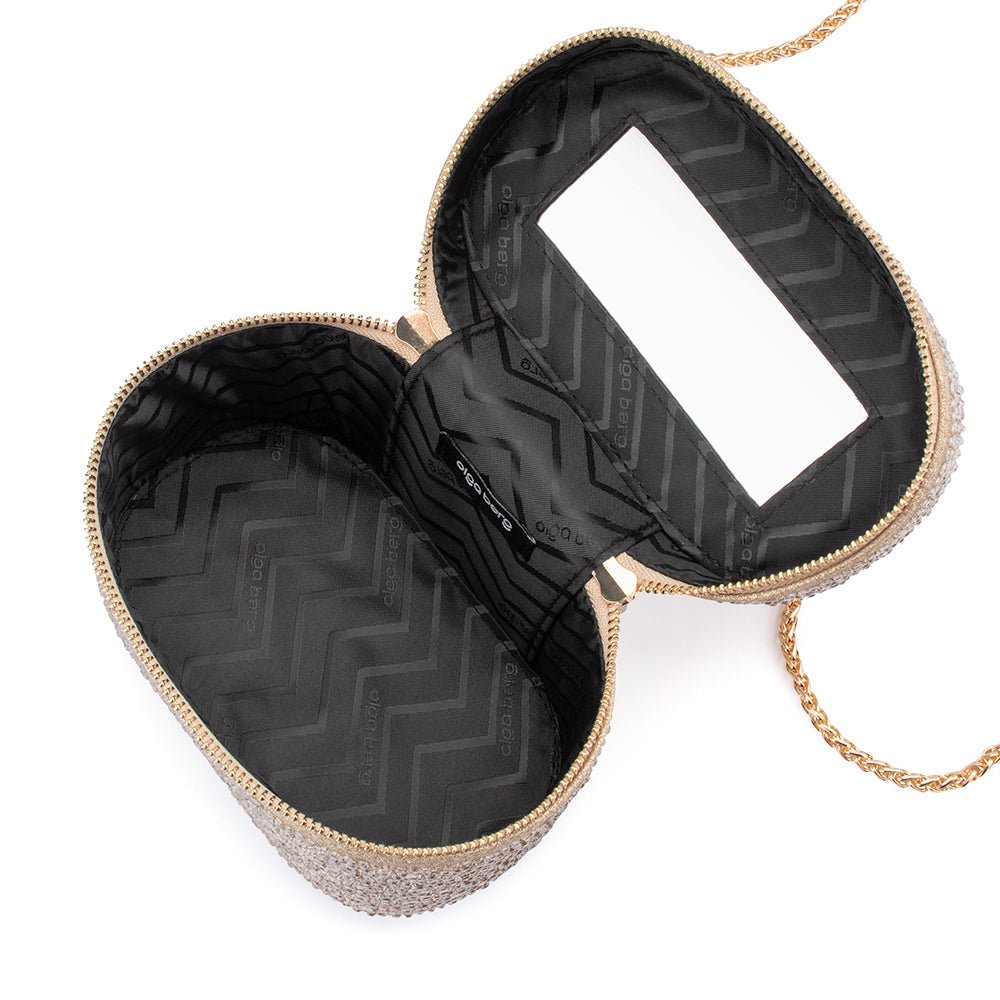 BECKIE Zip Top Crystal Bag - Olga Berg