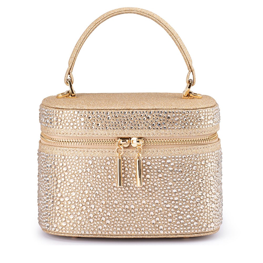 BECKIE Zip Top Crystal Bag - Olga Berg