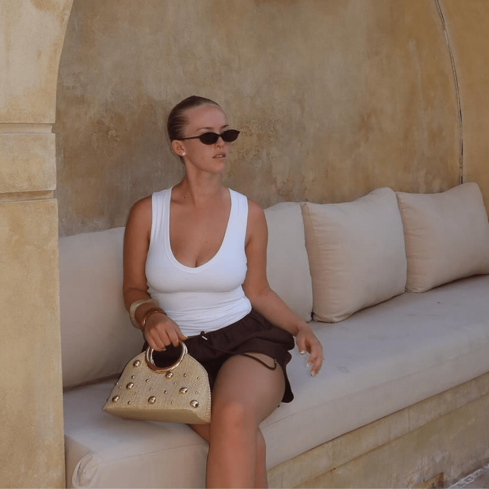 CHARLOTTE Woven Top Handle - Olga Berg