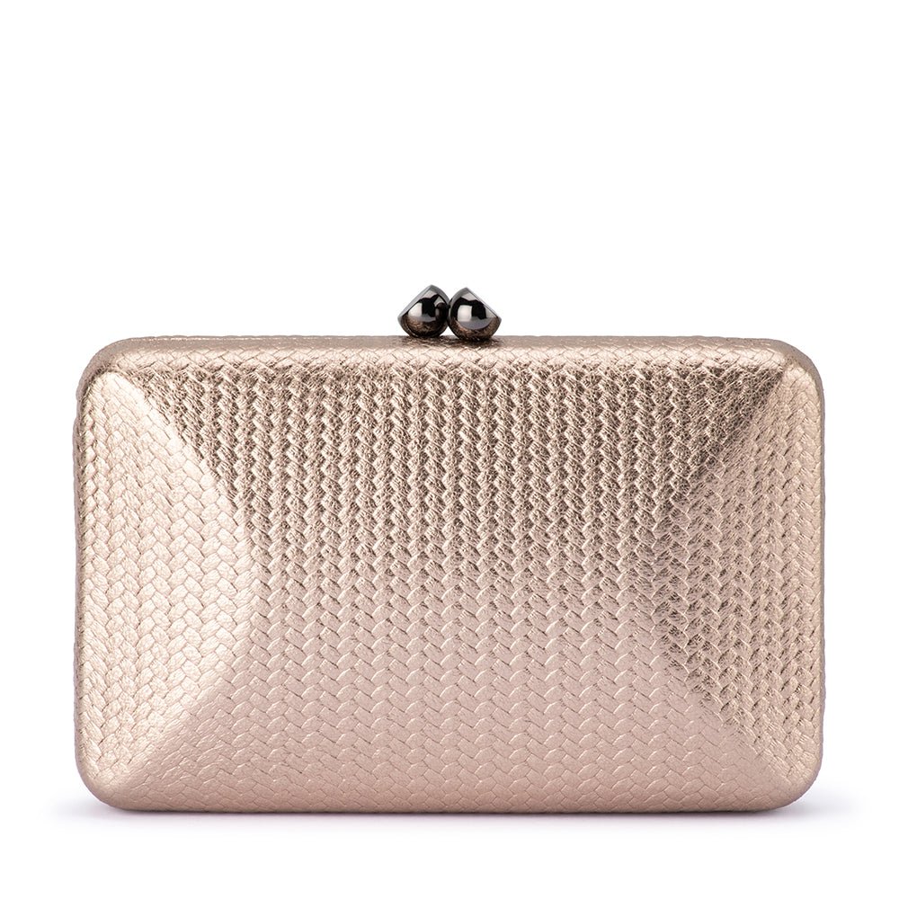 CHICA Metallic Textured Clutch - Olga Berg