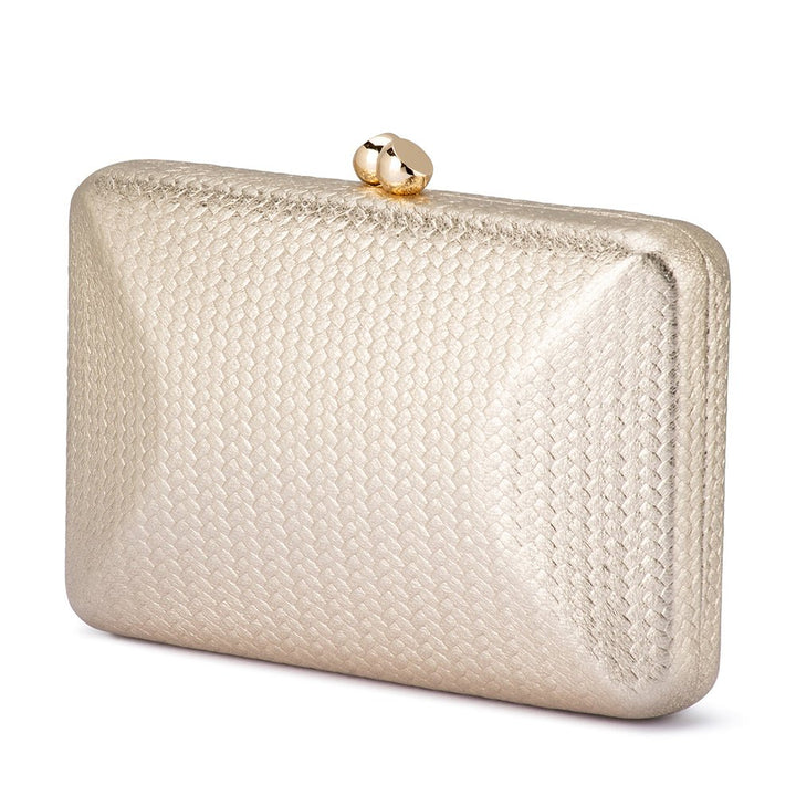 CHICA Metallic Textured Clutch - Olga Berg