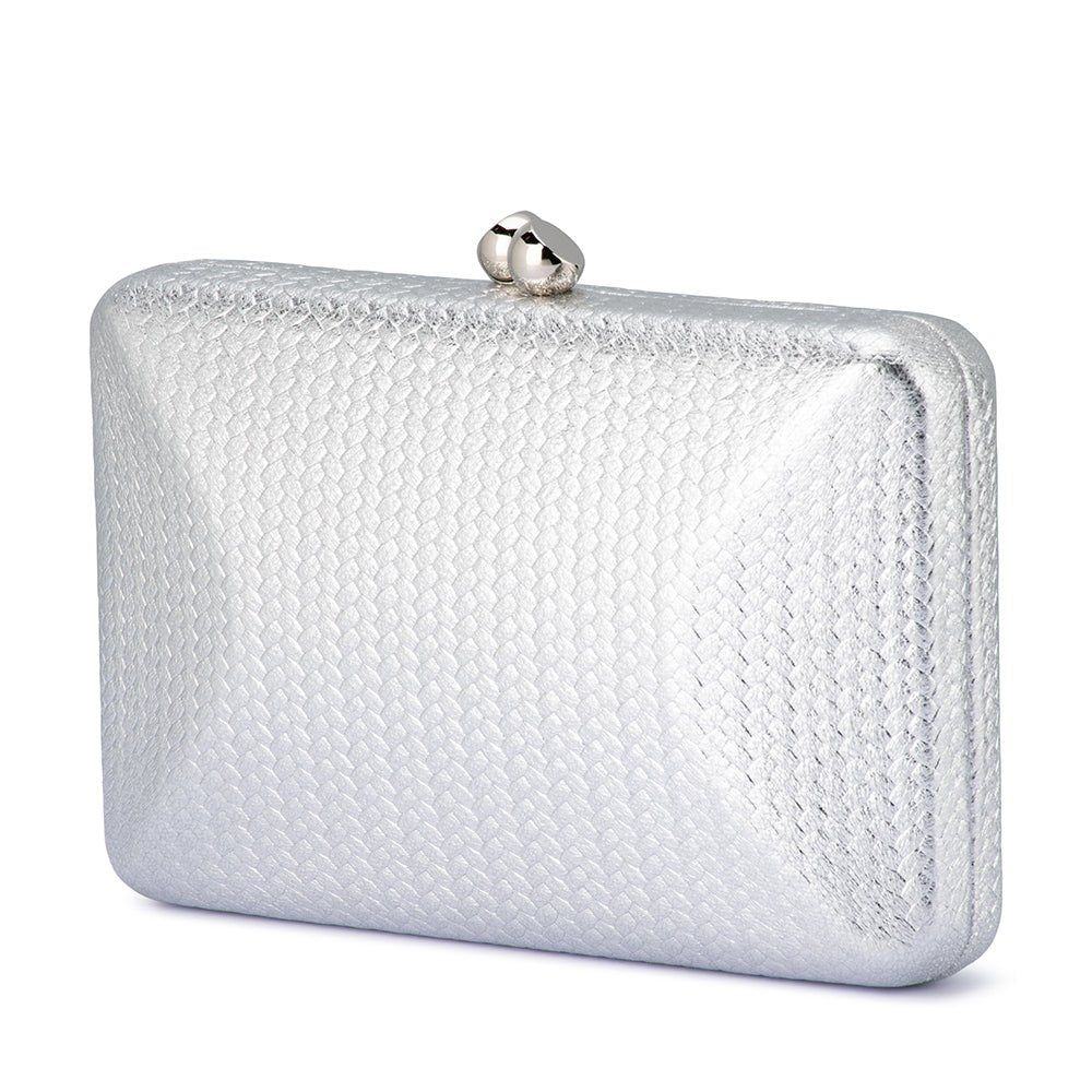 CHICA Metallic Textured Clutch - Olga Berg