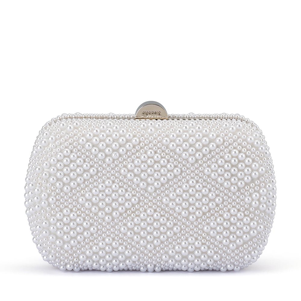 CLAIRE Faux Pearl Clutch - Olga Berg