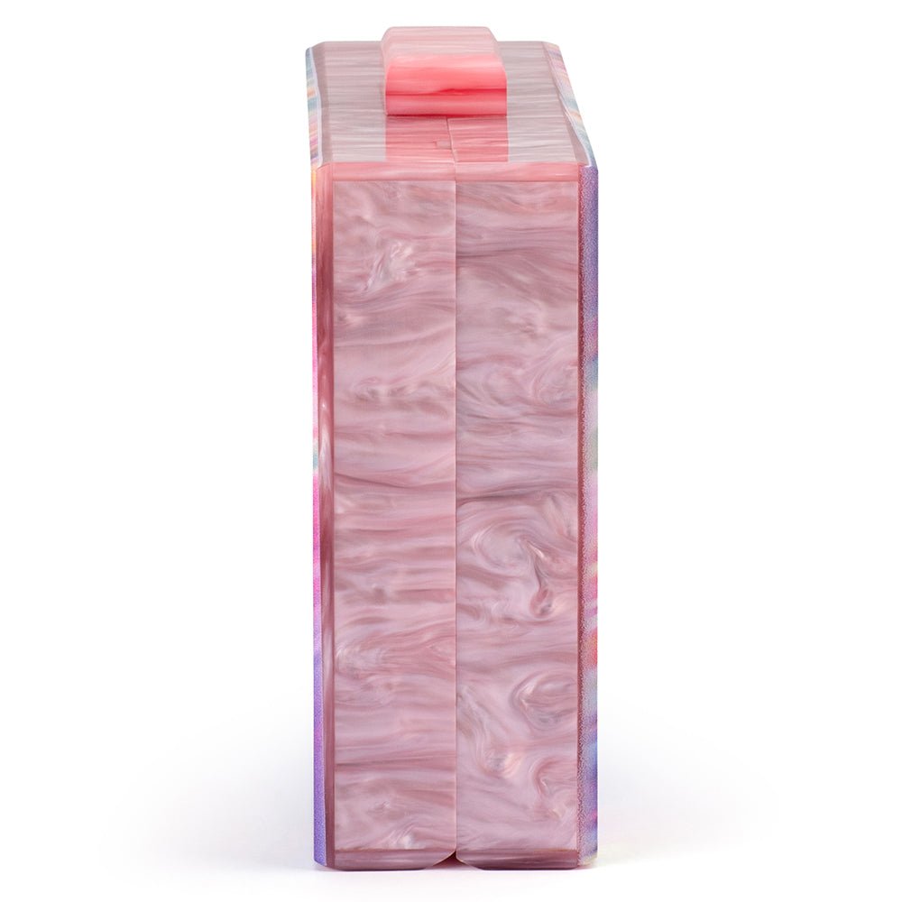 DOROTHY Swirl Print Box Clutch - Olga Berg