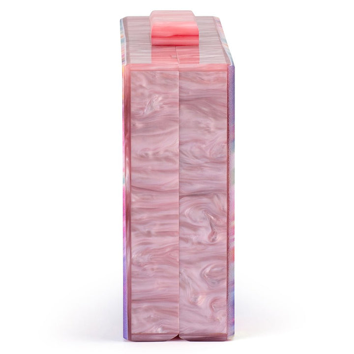 DOROTHY Swirl Print Box Clutch - Olga Berg