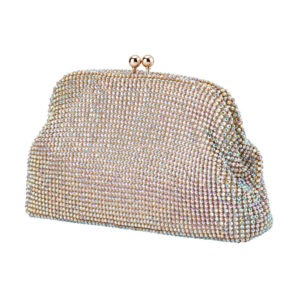 ELA Crystal Mesh Clutch - Olga Berg