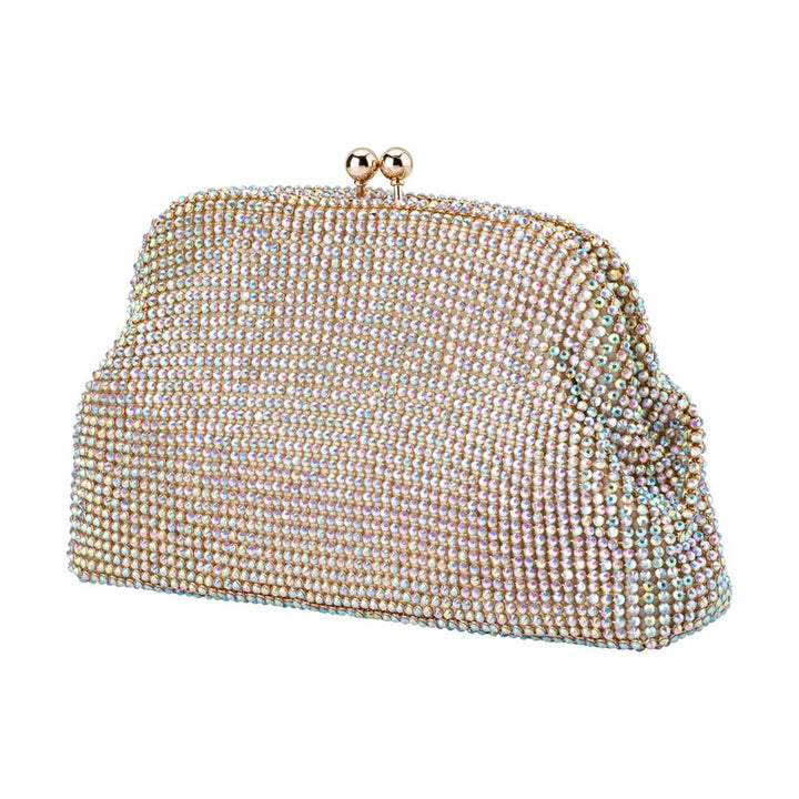 ELA Crystal Mesh Clutch - Olga Berg