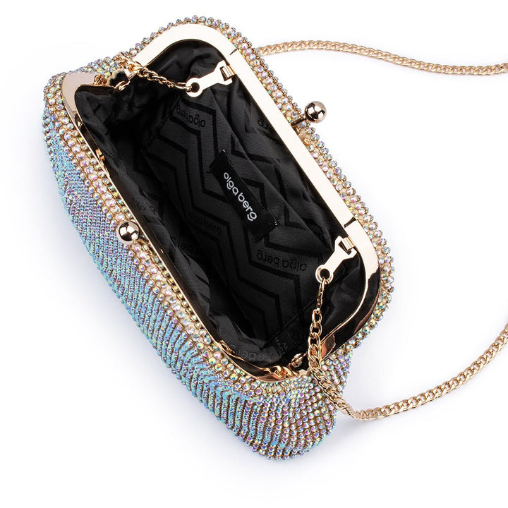 ELA Crystal Mesh Clutch - Olga Berg