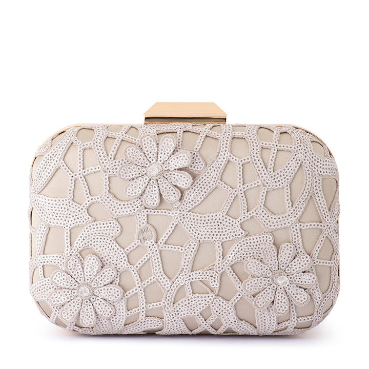 ELENA Appliqued Clutch - Olga Berg