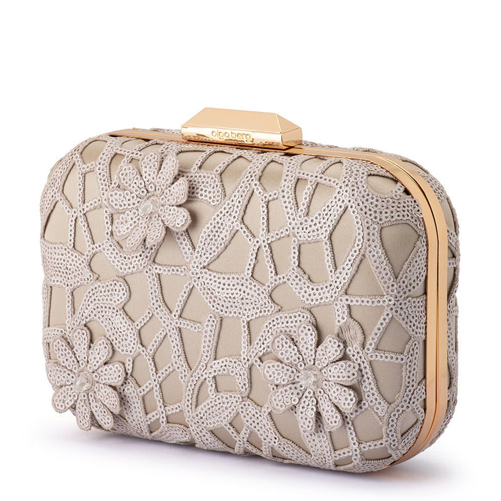 ELENA Appliqued Clutch - Olga Berg