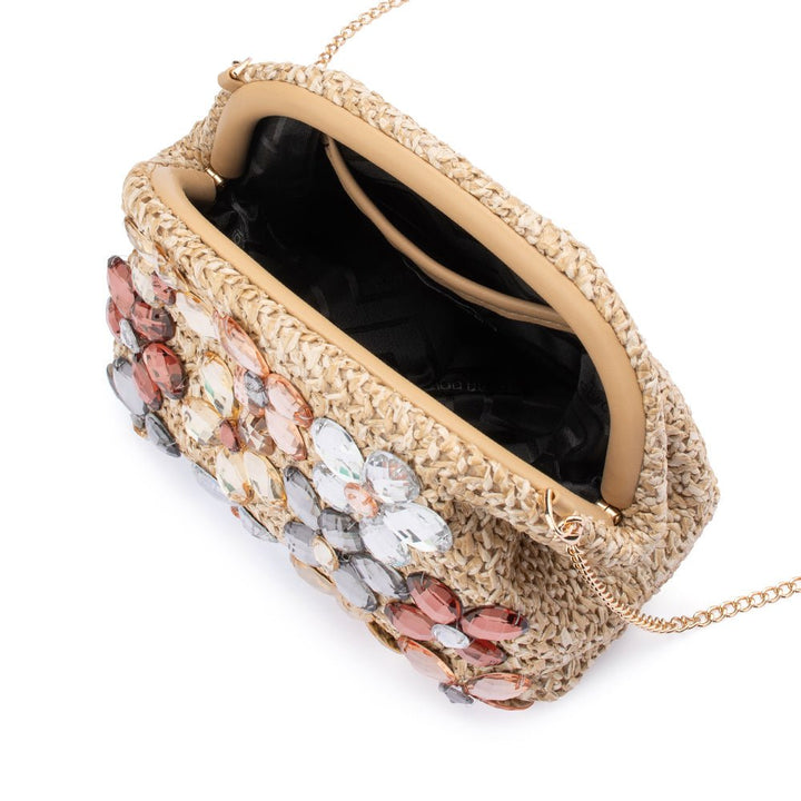 FERN Crystal Embellished Clutch - Olga Berg