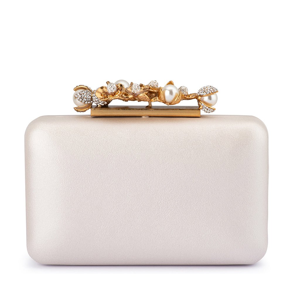 GABRIEL Pearl Embellished Clutch - Olga Berg