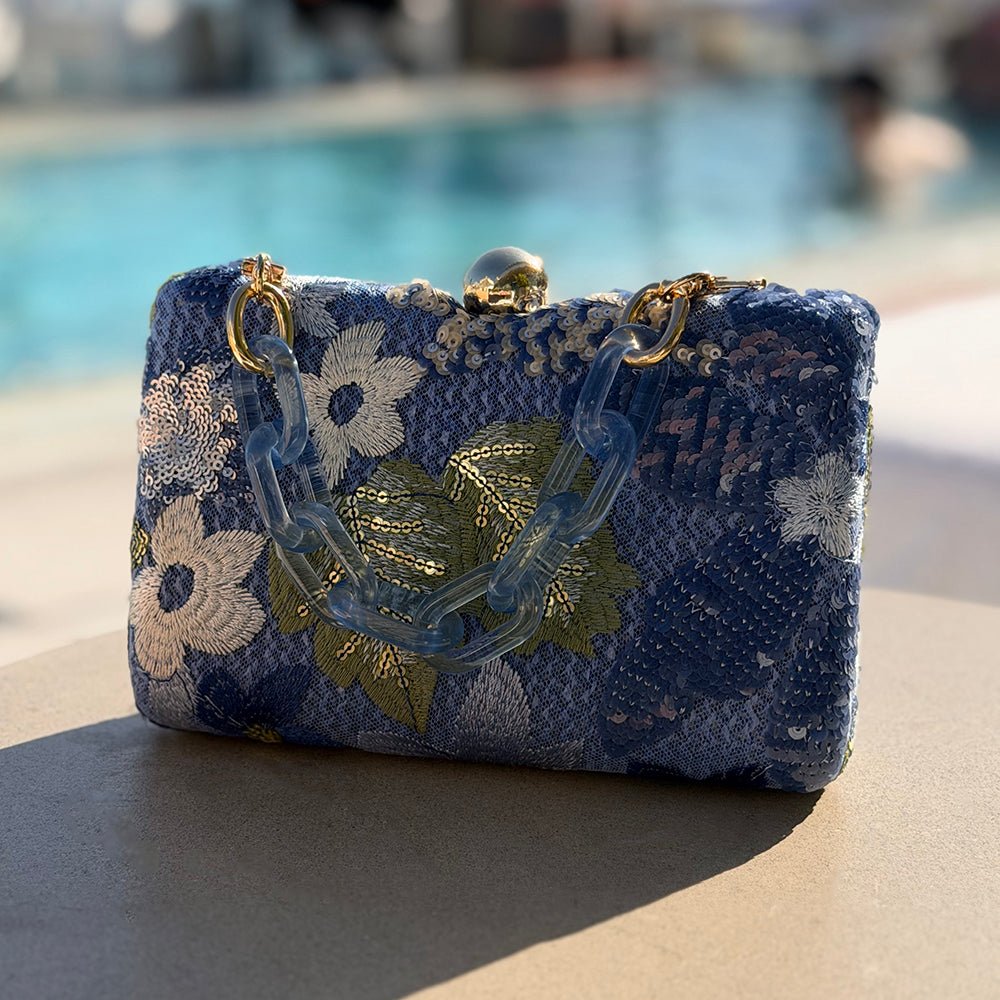 GRETA Floral Clutch - Olga Berg