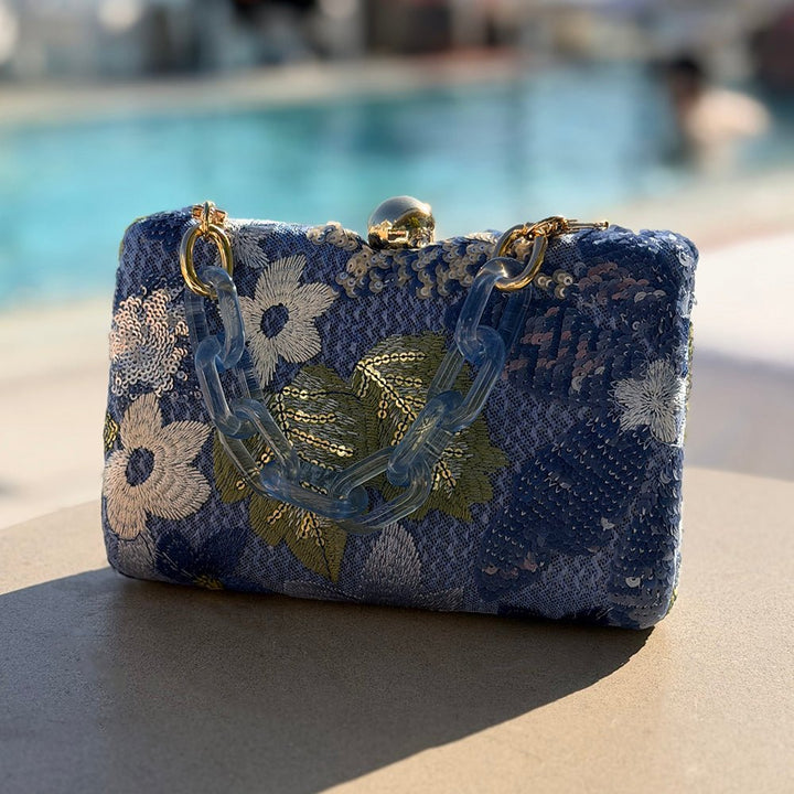 GRETA Floral Clutch - Olga Berg